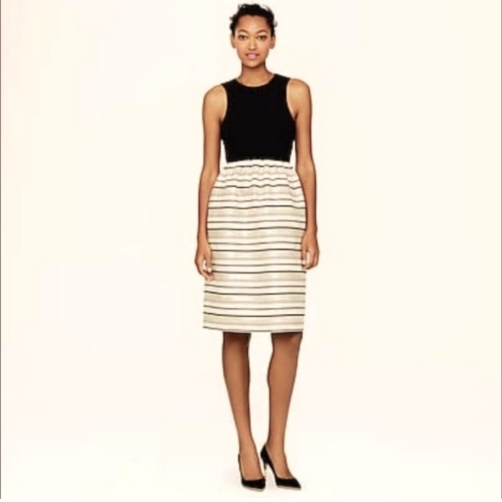 J.Crew Metallic sleeveless dress